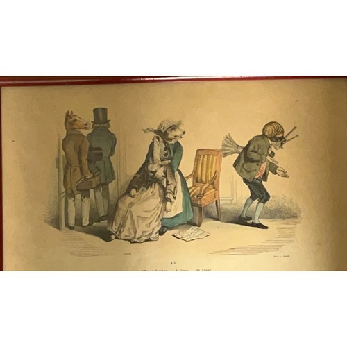 Jean Jacques Grandville (French 19thC) Metamorphoses print - XX - Picture 2 of 10