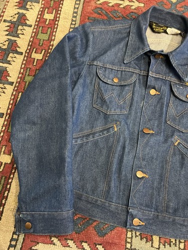 Vintage 70er Jahre Wrangler 126MJ No Fault DARK Jeansjacke Gr. 40 Cowboy Trucker USA - Bild 3 von 8