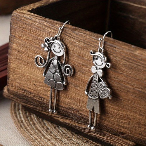 Delicate Heart Drop Earrings Versatile Matching Outfits Comfortable Wear - Picture 7 of 8