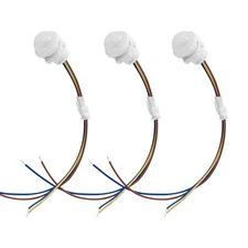 3PCS PIR Motion Sensor Light Switch 85-265V Smart Detection