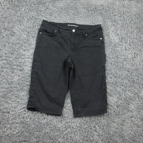 Tommy Bahama Damenshorts 12/15" schwarz Boracay Strand hoher Bund Boardwalk 34 x 14 *
