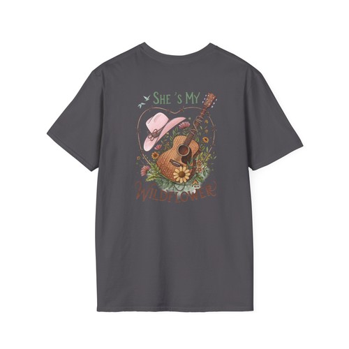 Boho Wildflower Guitar Tee – Free Spirit Floreale T-Shirt per Amanti della Musica e della Natura - Foto 23 di 33