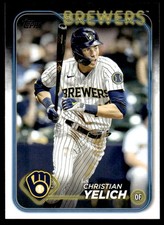 20240Topps Series 1 #145 Christian Yelich Milwaukee Brewers Baseball