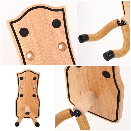  Gitarre Wandaufhänger - Holzhalterung Haken Wand Aufbewahrung für Akustik Elektro Bass - Bild 5 von 12