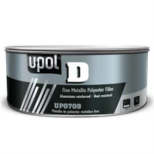 U Pol Products U-POL D UP0709 Fine Metallic Polyester Filler, 1.1 L Tin, Silver,