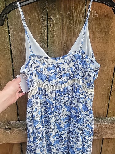 CeCe V-neck Floral Sleeveless Midi Dress Size 2 New - Picture 7 of 8