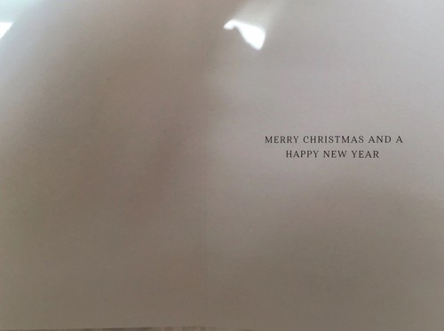 TARJETA DE NAVIDAD DE CLINTON "Árbol Embellecido en Oro" Nueva Con Sobre PUBLICACIÓN GRATUITA - Imagen 2 de 3