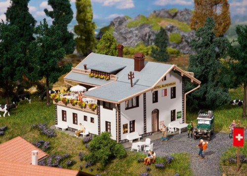 FALLER 190558 Scala HO Hotel Alpenruh - edizione limitata svizzera - Imagen 2 de 3