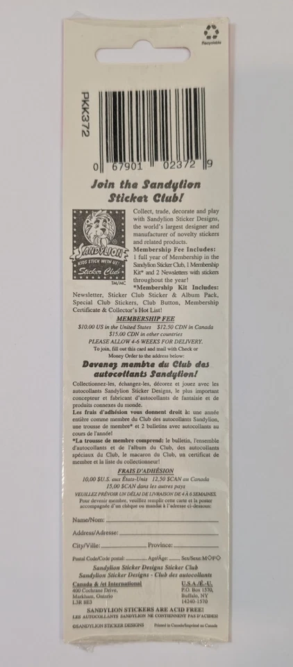 Pegatinas emojis vintage SandyLion mini amarillo Kromekote caras sonrientes selladas Foto 2 de 2