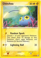 Chinchou 57/101 Hidden Legends Pokemon 002664