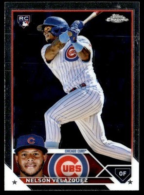 2023 Topps Chrome Nelson Velázquez Rookie Chicago Cubs #82