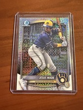 JESUS MADE 2025 Bowman 1st Chrome Prospect Mega Mojo Refractor Brewers BCP-50