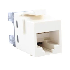 TE CONNECTIVITY 2111435-1 KEYSTONE MODULAR JACK, 8P, CAT5E, UTP, RJ45, L ALMOND