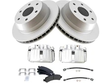 For 2002 Chevrolet Suburban 1500 Brake Pad Rotor and Caliper Set Rear 55842ZBKZ