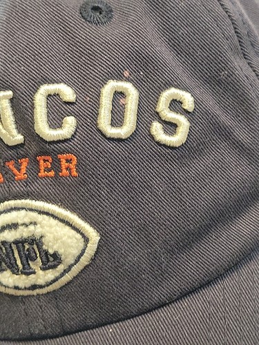 Vintage Denver Broncos Pro Line Puma Hat Blue Hook & Loop Strap Embroidered Logo - Picture 13 of 15