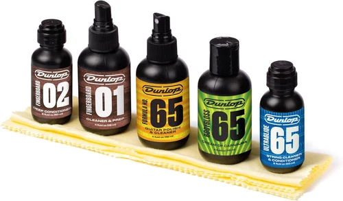 Guitar Care Kit with Polish Cleaner Fret Cloths and String Conditioner 16 Oz