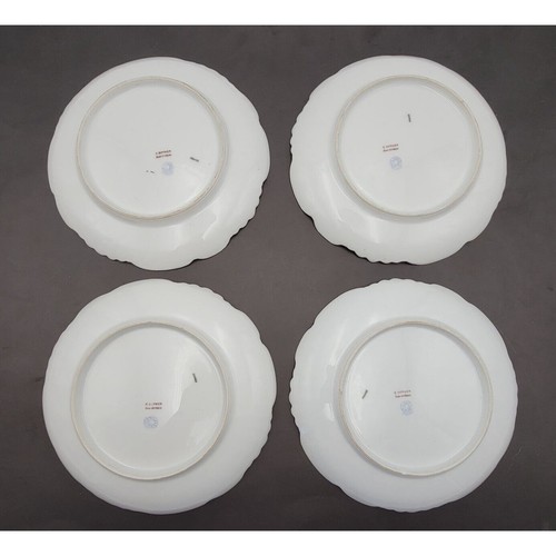 Französisches Limoges Spiel Vögel 4 Teller Set von Lewis Strauss & Söhne Vintage 1920er - Bild 14 von 14