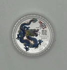 2024 Australian Year of the Dragon 1/2oz Blue Colourized
