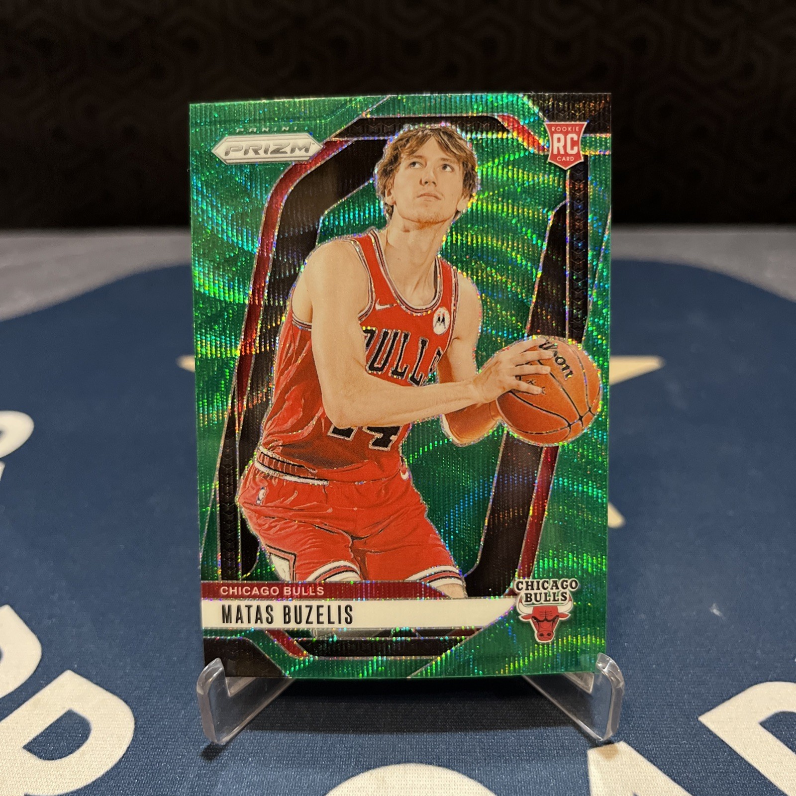 2024-25 Prizm Matas Buzelis RC Green Wave Rookie #252 Bulls