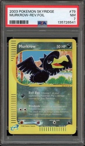 Pokemon Murkrow Skyridge Reverse Holo #79 PSA 7