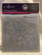 Altenew Embossing Folder - Zero-Waste Flowery Pattern - Botanical 3D - New