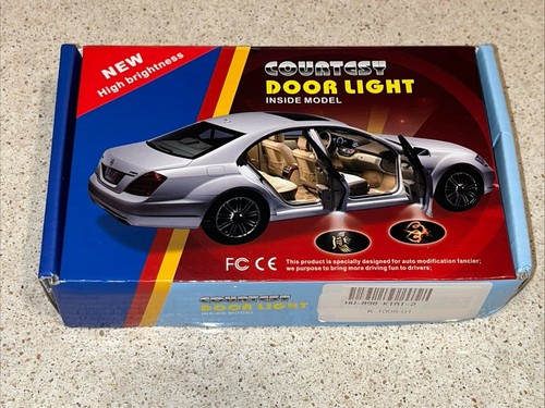 Proyector láser de sombra de luz de cortesía de puerta LED de 2 piezas apto para KIA - Imagen 2 de 7