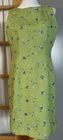90s Coldwater Creek Linen Blend Dress Sz 10 Green Blue Floral Sleeveless Career