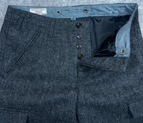 Wallace & Barnes Donegal Wool Cargo Pants Herren 32x30 grau Abraham Moon Hose - Bild 4 von 17