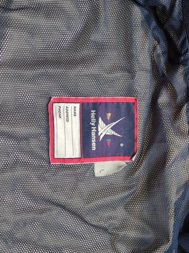 Chaqueta cortavientos vintage Helly Hansen con capucha tecnología de vela doble vela Parka XL - Imagen 6 de 11