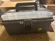 Grab-N-Go 16-Inch Tool Box with Tray 16"L x 7.5"W x 9.5"H