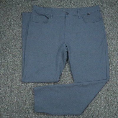 Travis Mathew Pants Mens 38x33 Blue Open To Close 2.0 Golf 5 Pocket Trouser