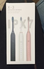 X-3 Black Sonic Electric Toothbrush NEW IPX7