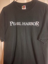 Short Sleeve T shirt Pearl Harbor film crew black  SZ XL, original 2001