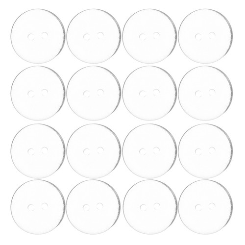50 Pcs Garment Button Shirt Buttons Decorative Clear for Sewing Transparent - Picture 6 of 20