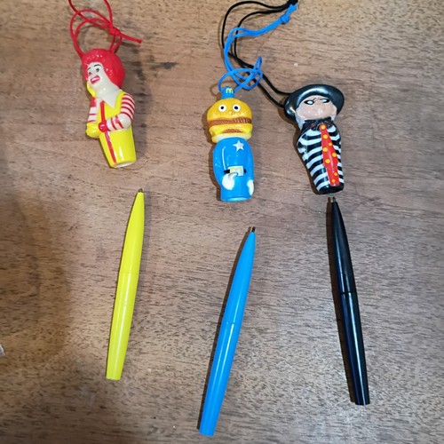 Vintage McDonald's Collectible Pens 1980 Ronald Hamburglar Officer No Ink - Picture 6 of 10