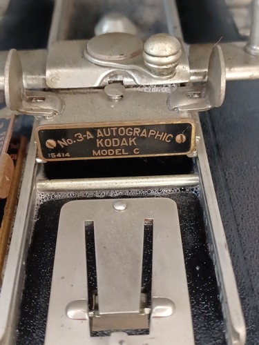 Antique Kodak Autographic No. 3-A Model C Folding Camera With Lens Untested - Picture 7 of 20