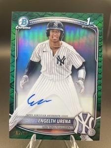 2025 Bowman #CPA-EU Engelth Urena Chrome Auto Reptilian Green Refractor #/99