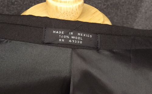 Jones New York Smoking 48R Schwarz Reine Wolle Blazer Sakko 2 Knopf - Bild 12 von 12