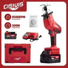 18V Cordless Reciprocating Saw Kit w/ Battery&Charger For Milwaukee M18 Battery