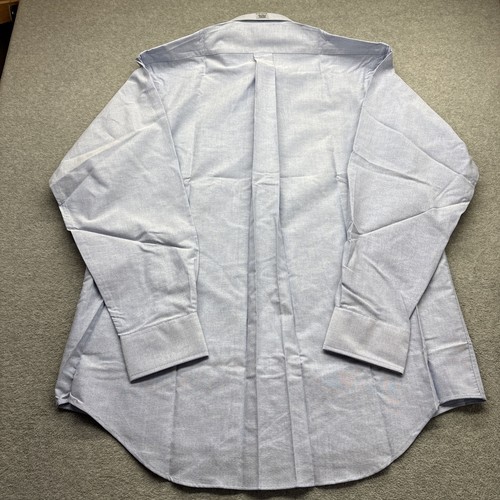Chaps Ralph Lauren Dress Shirt Men Large 16/35 Long Sleeve Button Up Oxford Blue - Picture 8 of 11