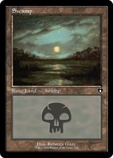 ~ Swamp (444) (Retro Frame) ~ NM ~ Commander Masters ~ MTG ~