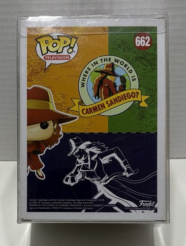 Funko Pop! TELEVISION CARMEN SANDIEGO 662 2019 FUNKO CON LIMIED EXCL DIAMOND - Picture 3 of 6