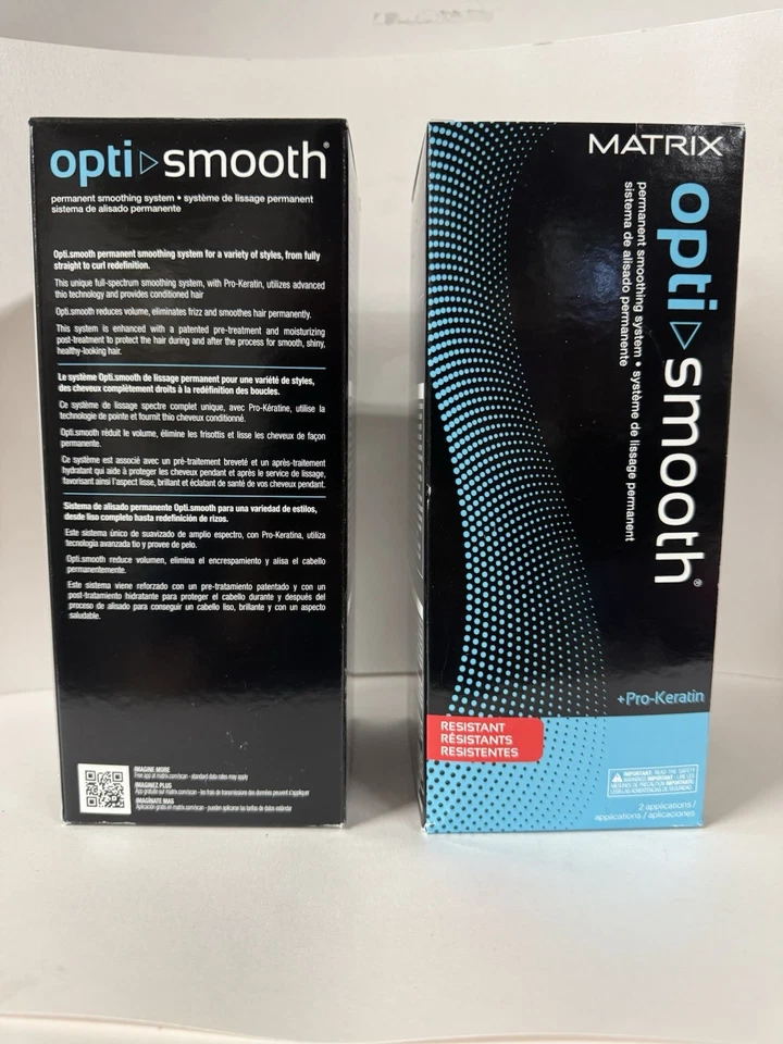 Sistema de Alisado Permanente Matrix Opti Smooth Cabello Resistente 2 Cajas Foto 3 de 4