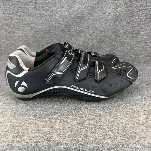 Bontrager Solstice Inform Bike Cycling Shoes Men’s Sz 12 Hook & Loop Black White - Picture 7 of 11