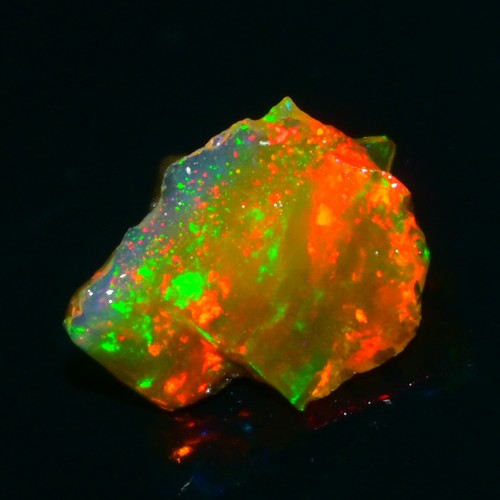 Schwarzopal grob 5,45 Karat, geräucherter äthiopischer Welo Opal grob, Feueropal roh - Bild 2 von 8