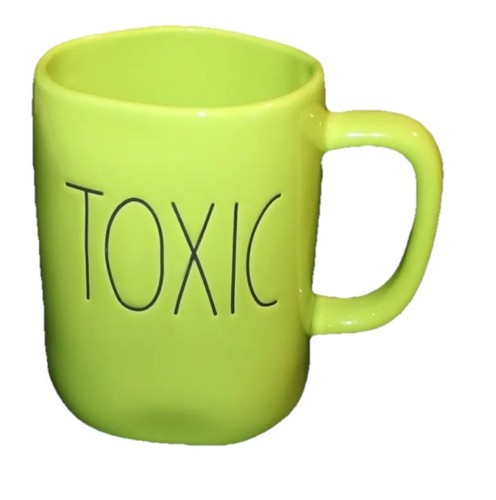 Rae Dunn TOXIC Limettengrün 14 Unzen Kaffeebecher Teetasse Halloween Zaubertrank Hexengebräu