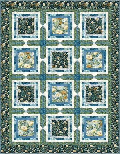 Timeless Treasures - Forest Whisper - Pusteblumenfeld - Himmel, Stoff BTY - Bild 7 von 7