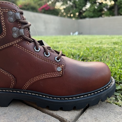 Caterpillar Men Work 6.5 Boots Second Shift Leather Construction Landscaping - Picture 4 of 15