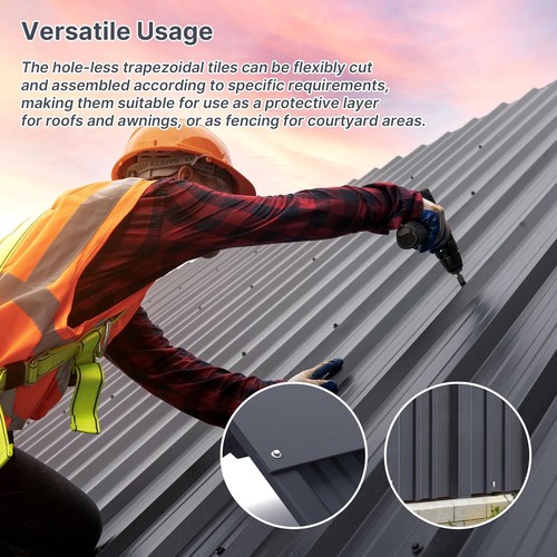 12/24X Metal Cladding Roof Sheets Corrugated Garage Carport Shed Roofing Panels - Picture 6 of 21
