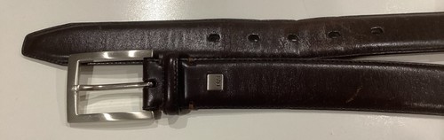 Johnston & Murphy Herren Größe 36 dunkelbraun Leder eleganter Gürtel klassisch - Bild 5 von 8